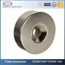 20mm Round magnet 2CM strong magnet with hole Silver coating magnet